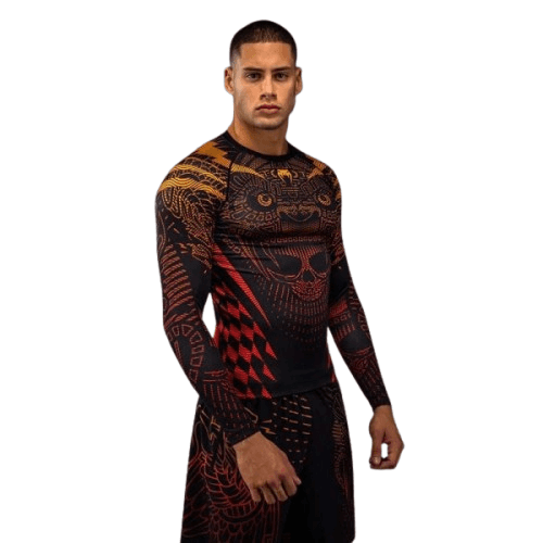 Venum Kompresiona majica Rashguard Quetzal Fury , Dugi rukav, Crna