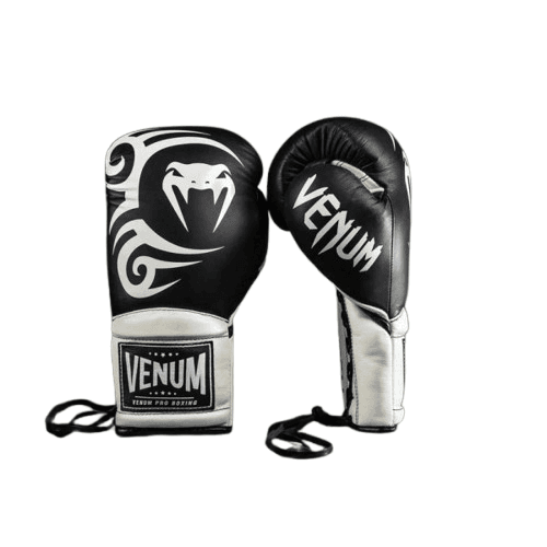 Venum Rukavice sa pertlama za boks Giant 2.0 Mike Tyson Pro, 16oz, Crne