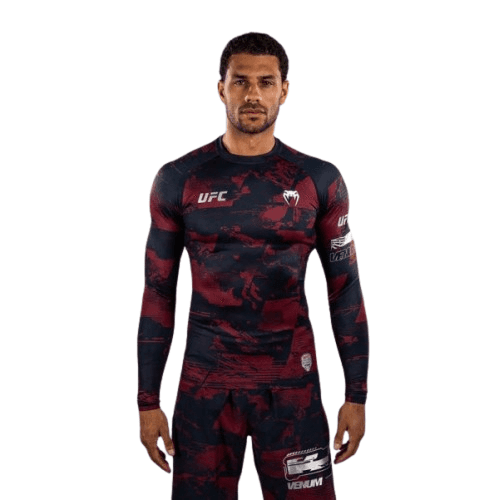 Venum Kompresiona majica Rashguard UFC Zenith Authentic Fight Week, Dugi rukav, Bordo