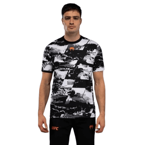 Venum Muška sportska majica UFC Zenith Authentic Fight Week, Kratak rukav, Bela