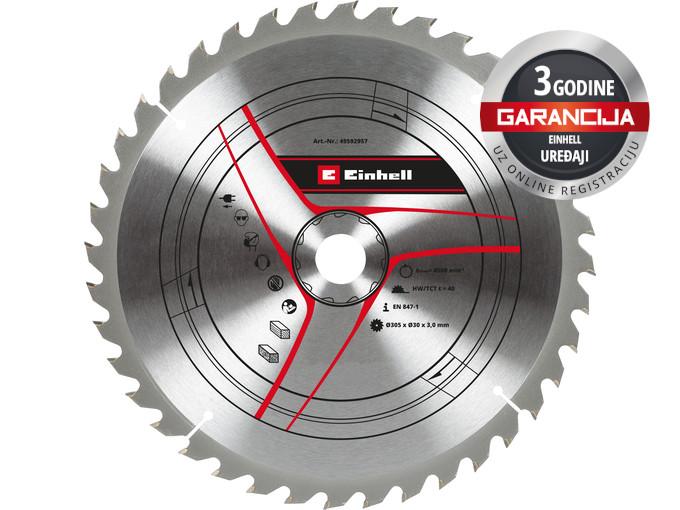EINHELL Rezni list TCT 305x30x3 T40