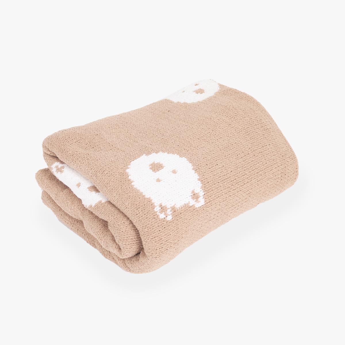 JUST KIDDIN Prekrivač Organic, 100x75 cm, Braon