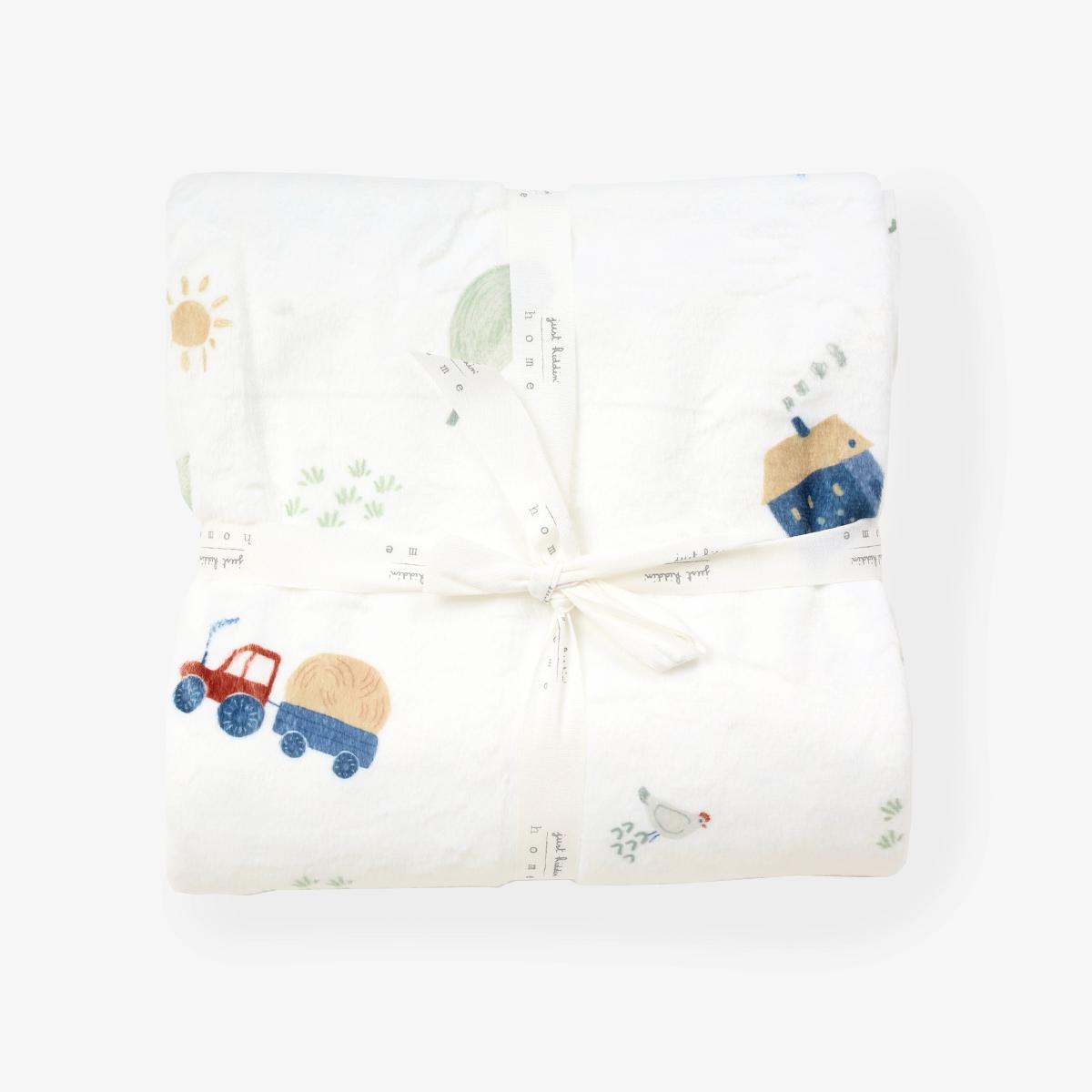 JUST KIDDIN Prekrivač Organic, 100x75 cm, Beli