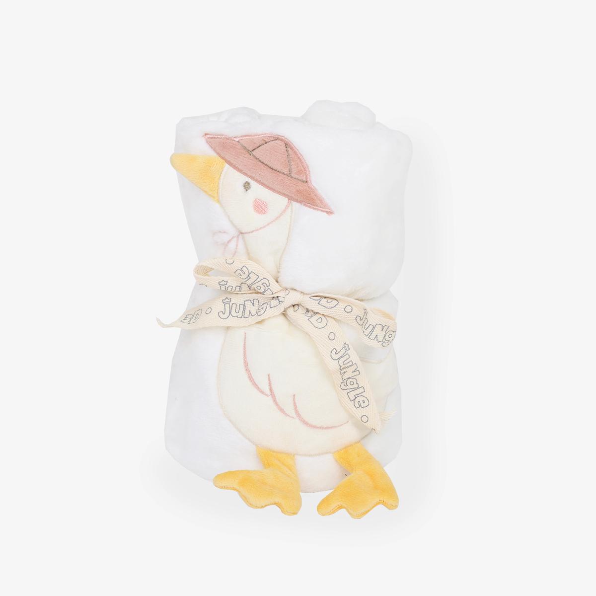 JUNGLE 3D Ćebe Patkica, 75x100 cm, Belo