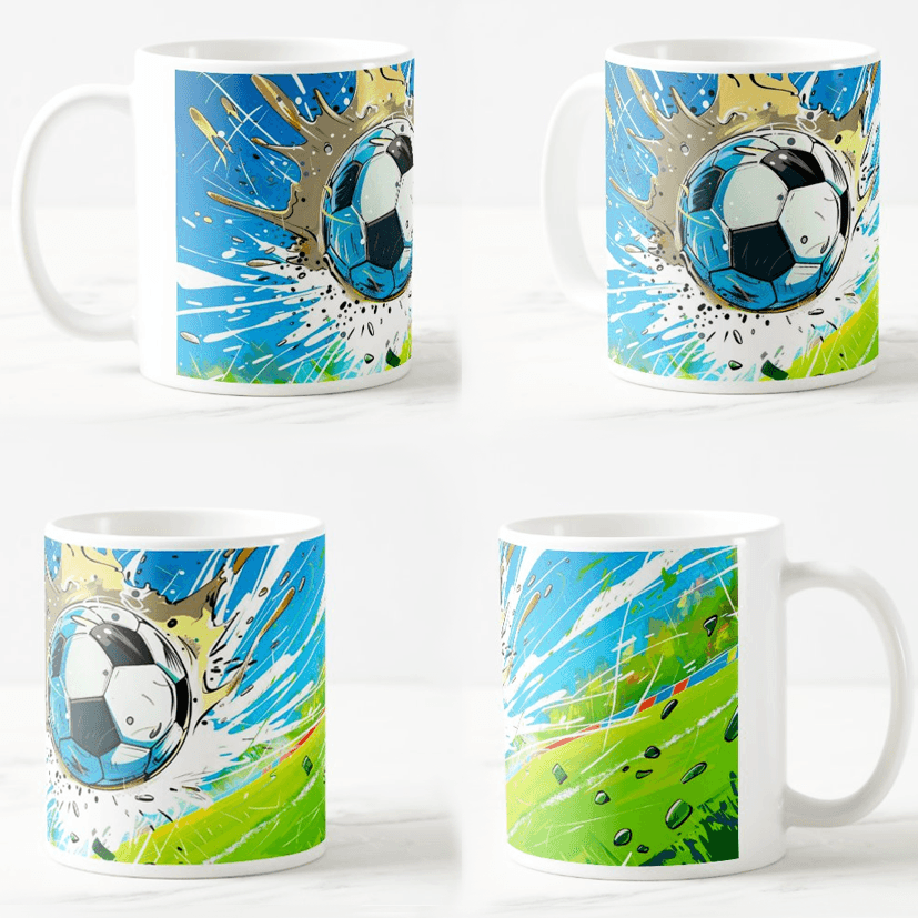 Šolja Fudbal, 330 ml, Bela