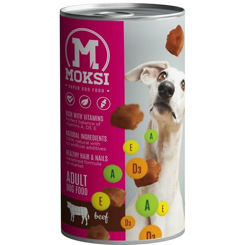 Selected image for MOKSI Vlažna hrana za pse u konzervi - Govedina 415g