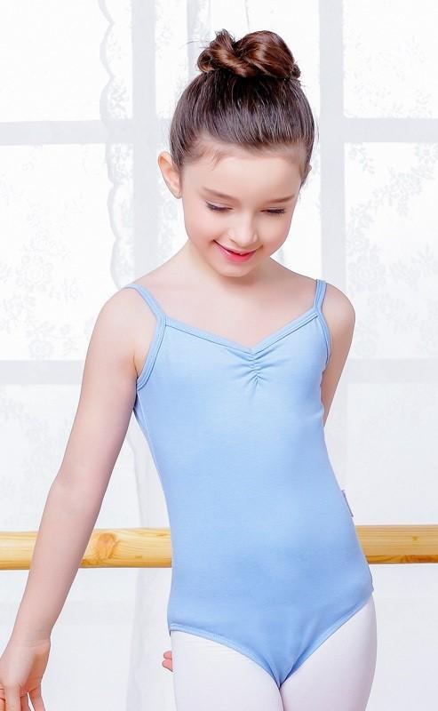 GALA UNIQ Triko na bretele za devojčice za balet i gimnastiku 312b plavi