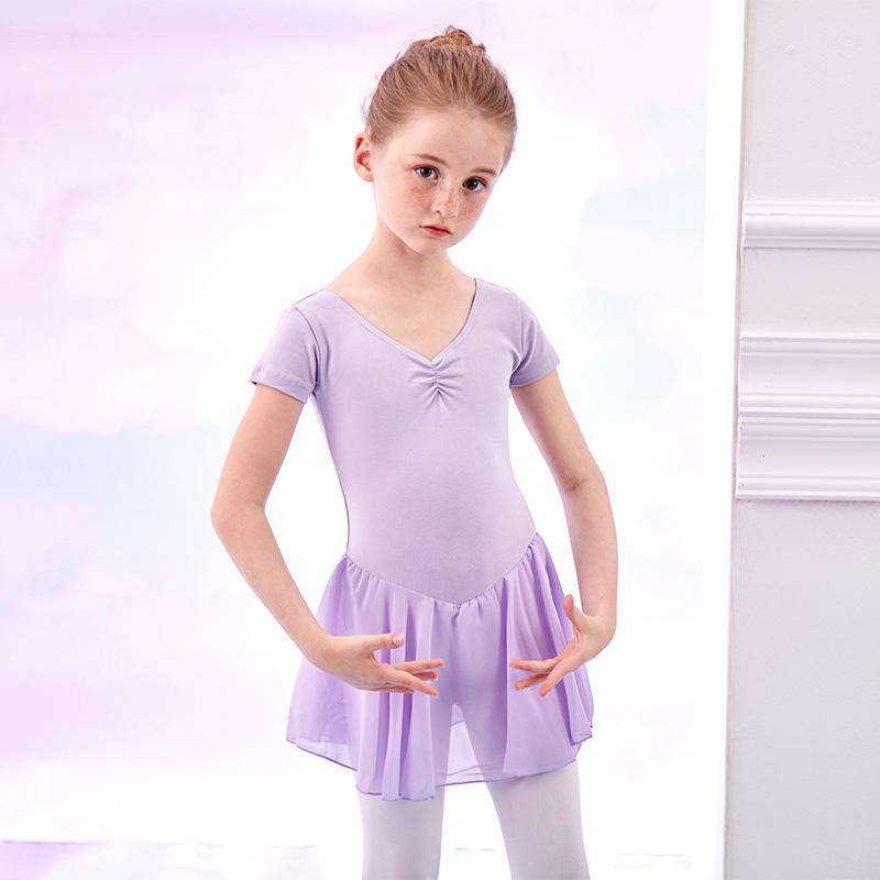 GALA UNIQ Baletski triko sa suknjicom za devojčice 310L ljubičasti