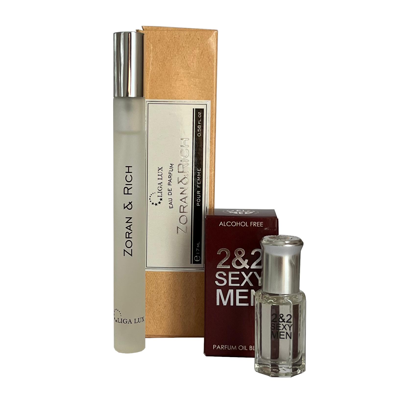 Muški set parfema Zoran & Rich, EDT, 17 ml + Parfemsko ulje 2x2 Sexy Men, 6 ml