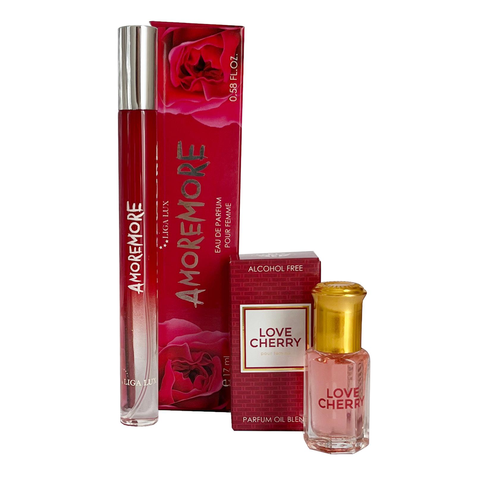Ženski set parfema Amore More, EDT, 17 ml + Parfemsko ulje Love Cherry, 6 ml
