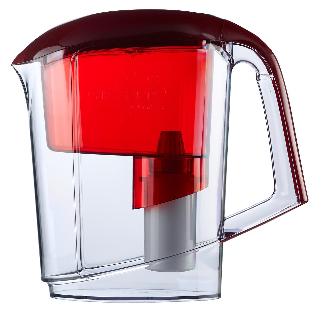 Geyser Bokal sa filterom za vodu Vega, 3L, Crveni