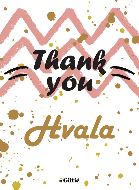 Giftić Čestitka Hvala