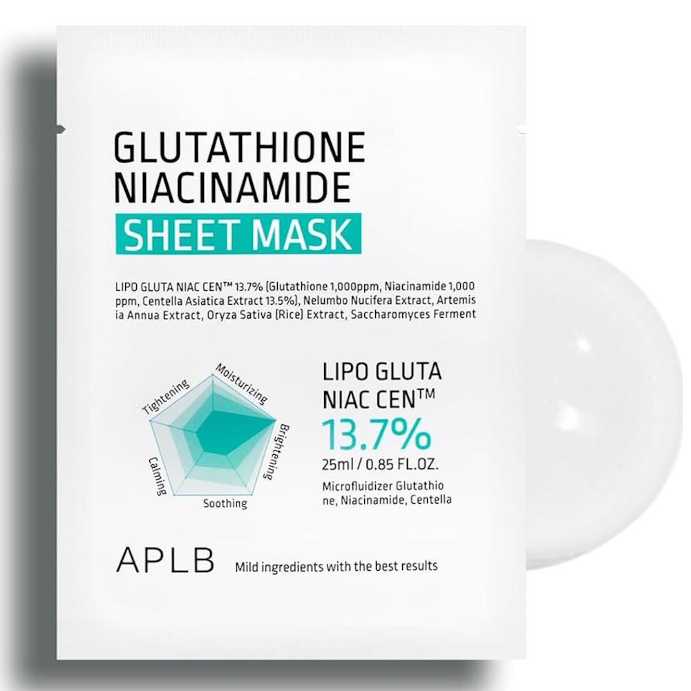 APLB Maska za lice Glutathione Niacinamide, 25 ml