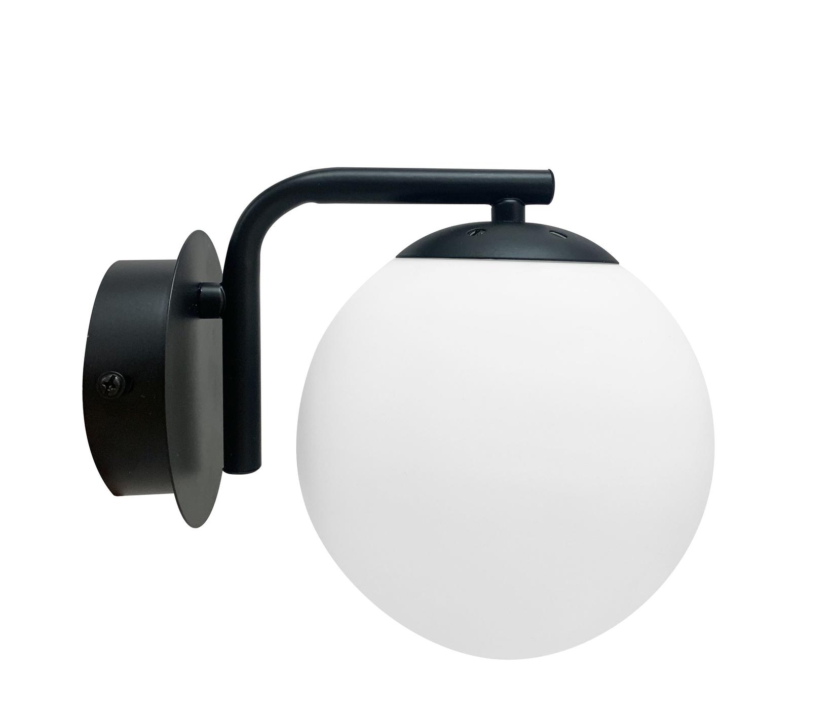 Zidna lampa Amadeo, E14, 1x40W, Crna