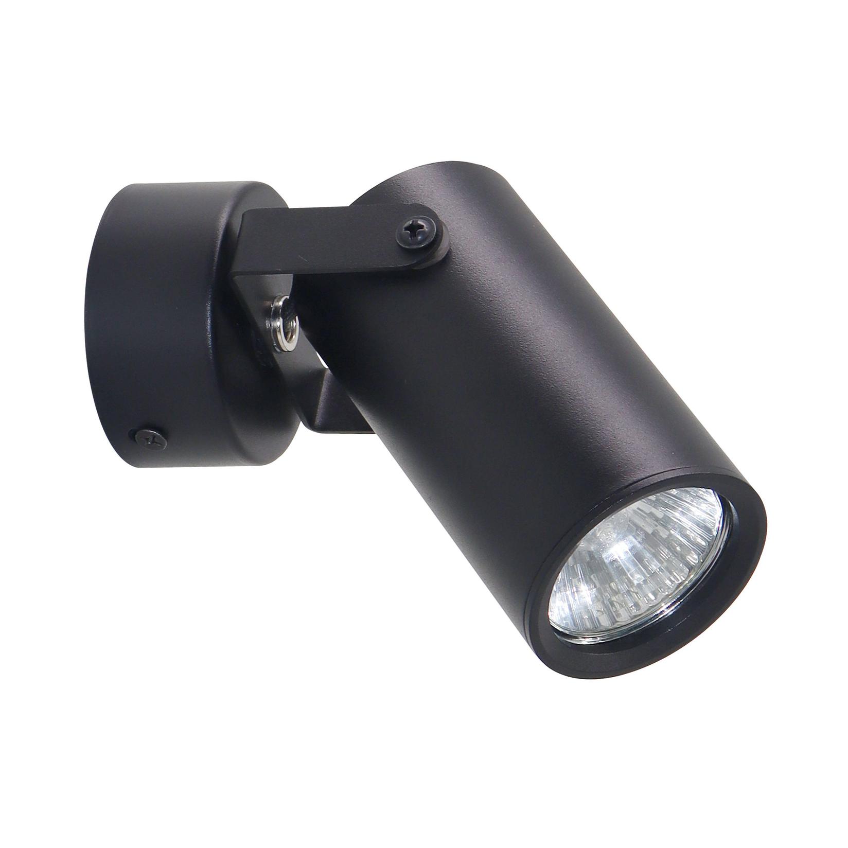 Zidna lampa Gary, 1x15W, GU10, Crna