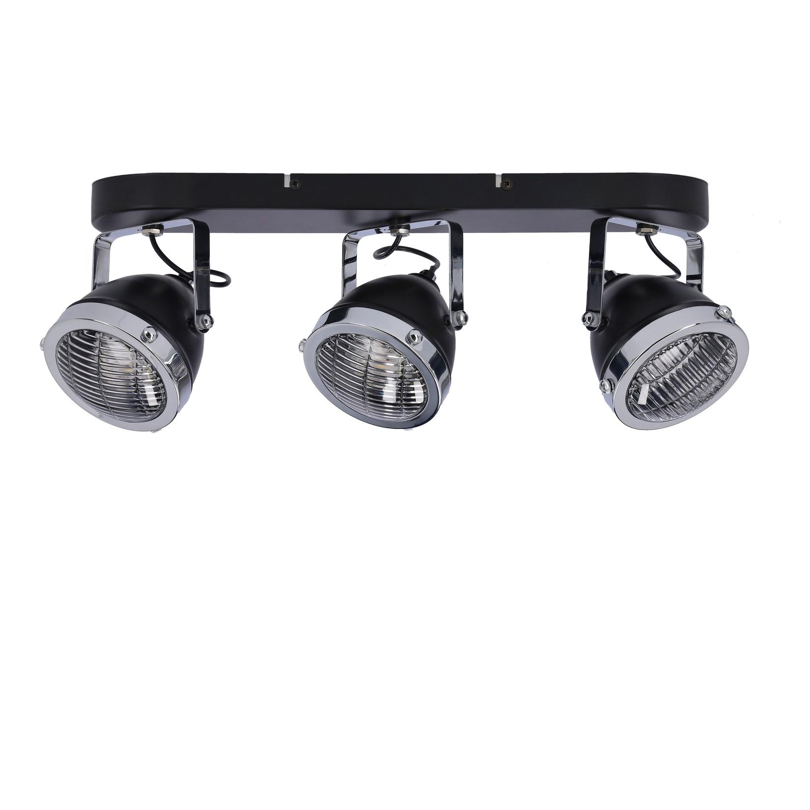 Plafonska lampa Crazy, 3x15W, GU10, Crna