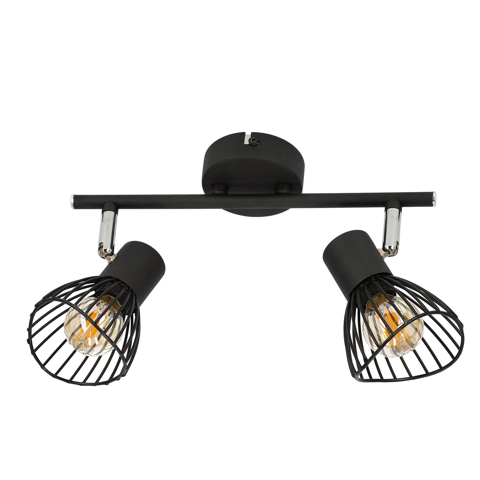 Plafonska lampa Fly 2, 2x40W, E14, Crna
