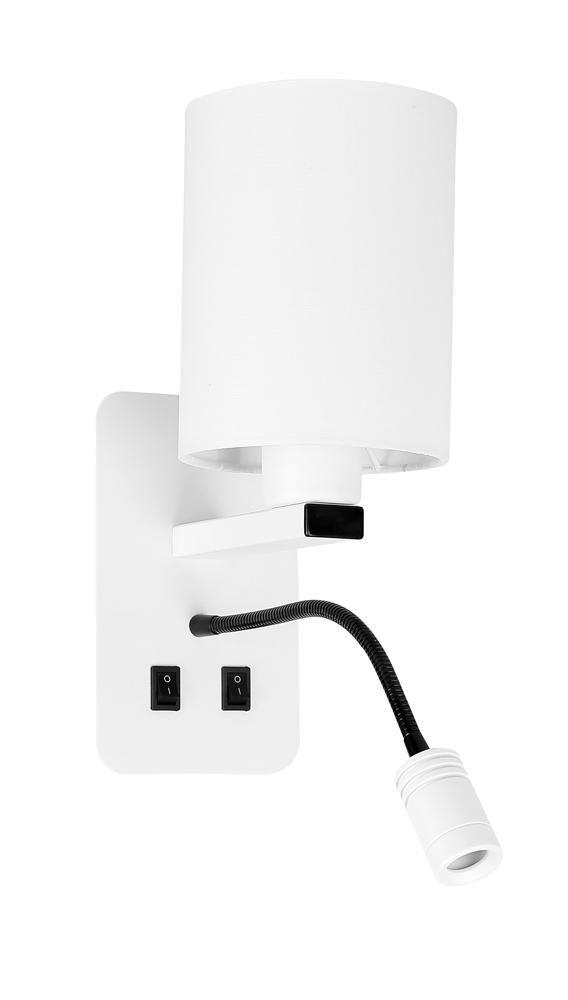 Zidna lampa Magnum 3, 1x40W, E27+3W, LED