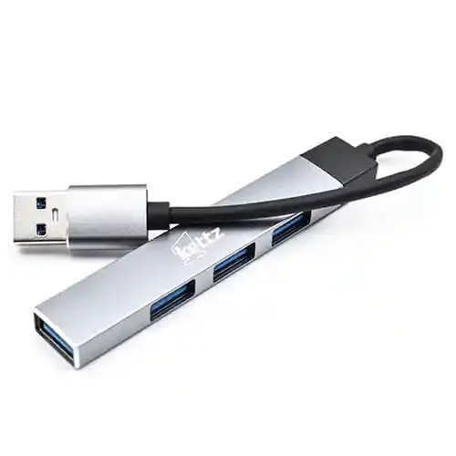 KETTZ USB hub 4 port 3.0 hub-K404 srebrni