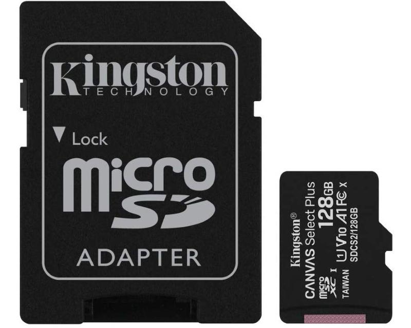 Selected image for KINGSTON Memorijska kartica A1 MicroSDXC 128GB 100R class 10 SDCS2/128GB + adapter