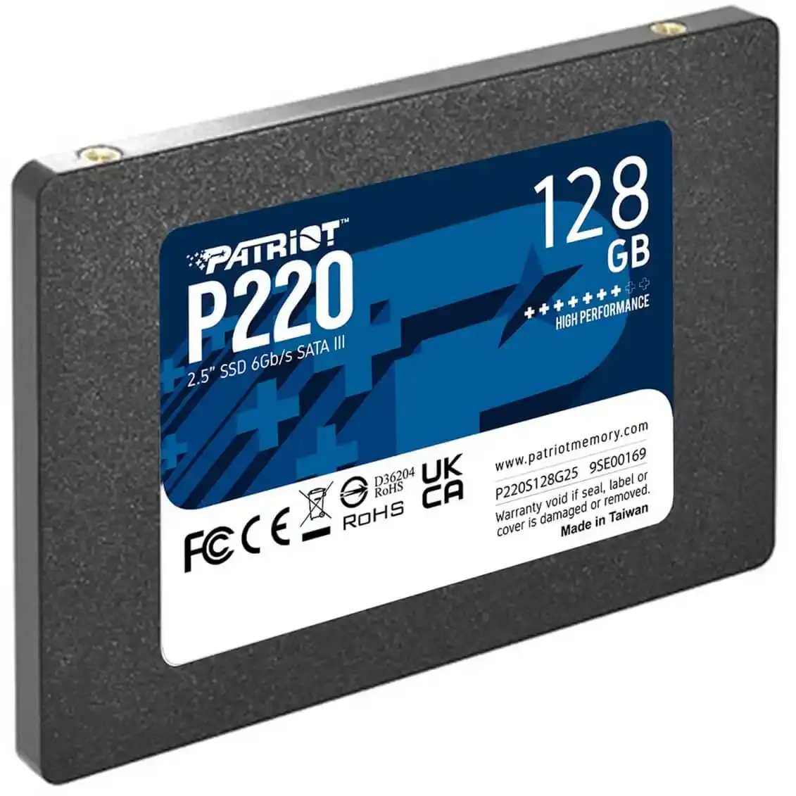 Selected image for PATRIOT SSD 2.5 SATA3 128GB P220 550MBs/480MBs P220S128G25 sivi