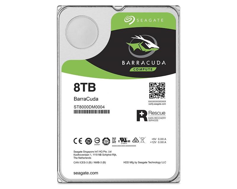 Selected image for SEAGATE Hard disk 8TB 3.5" SATA III 256MB 5.400rpm ST8000DM004 Barracuda Guardian HDD