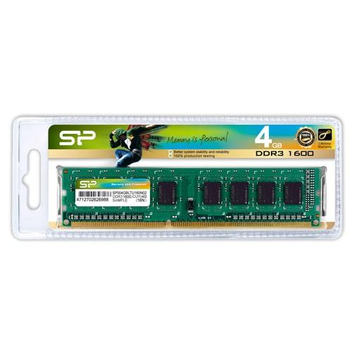 Selected image for SILICON POWER Memorija DDR3 4GB 1600MHz SP004GBLTU160N02