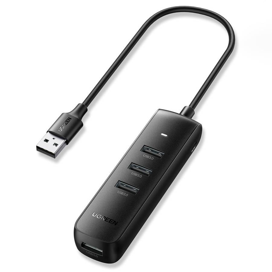 Selected image for UGREEN USB hub 4 port 3.0 CM416 0.25m crni