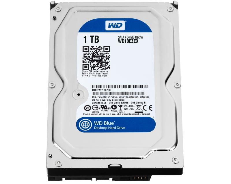 Selected image for WD 1TB 3.5" SATA III 64MB 7.200rpm WD10EZEX Blue