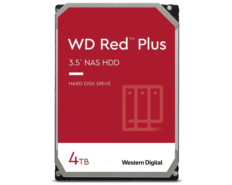 WD Hard disk 4TB 3.5" SATA III 128MB WD40EFZX Red Plus