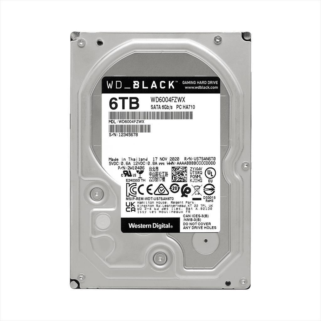 VESTERN DIGITAL HDd hard disk 3.5" 6tb vd crne performanse za igranje 7200rpm 128mb