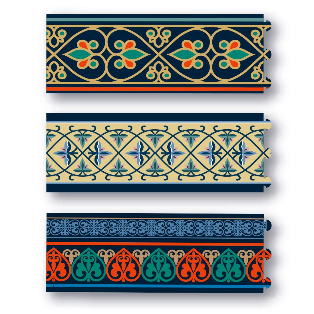 Perun Grafix Abažur valjak Raška Ornamentika, 3 komada