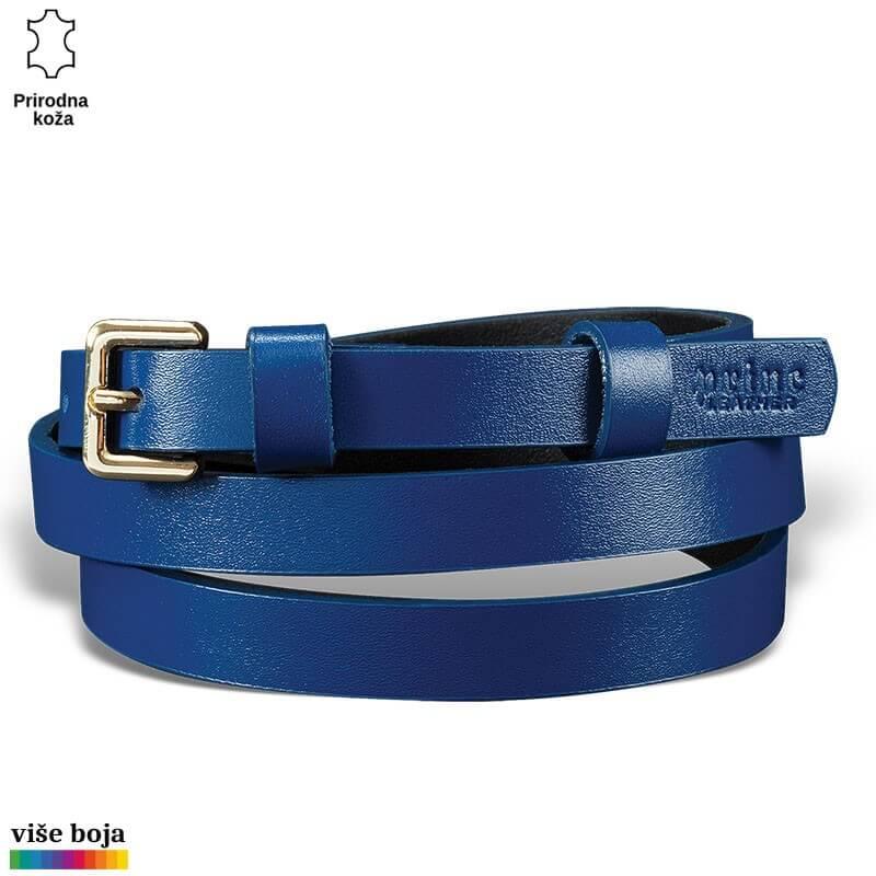 Princ Leather Ženski kaiš, Kožni, Plavi