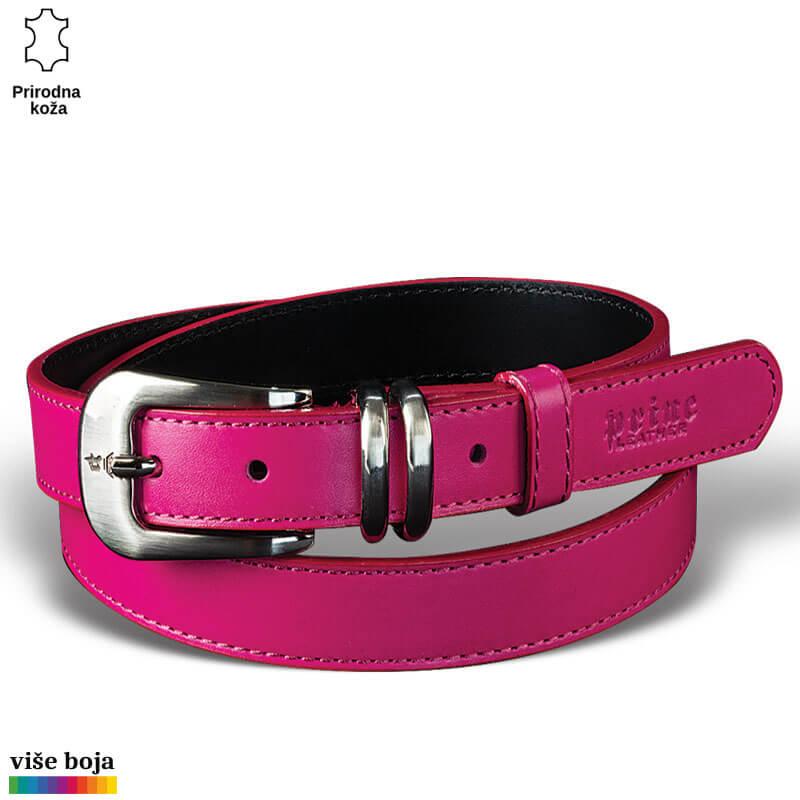 Princ Leather Ženski kaiš, Kožni, Roze