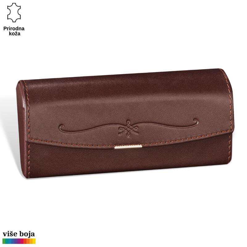 Princ Leather Futrola za naočare, Braon