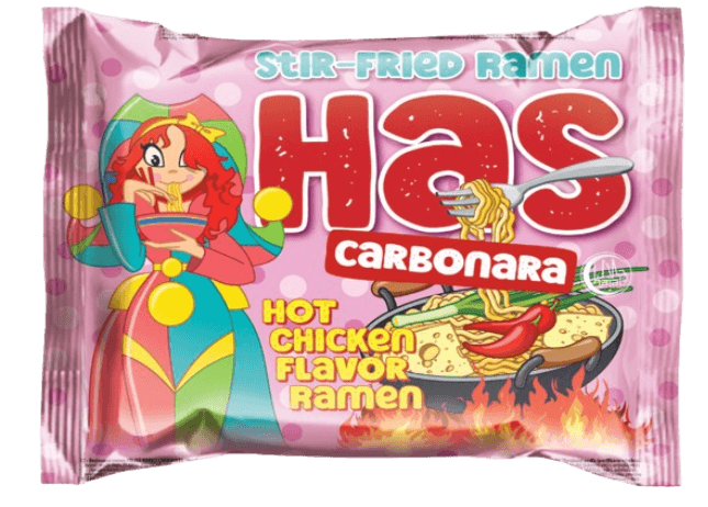 HAS NOODLE Nudle sa ukusom ljute piletine Carbonara, 120 g