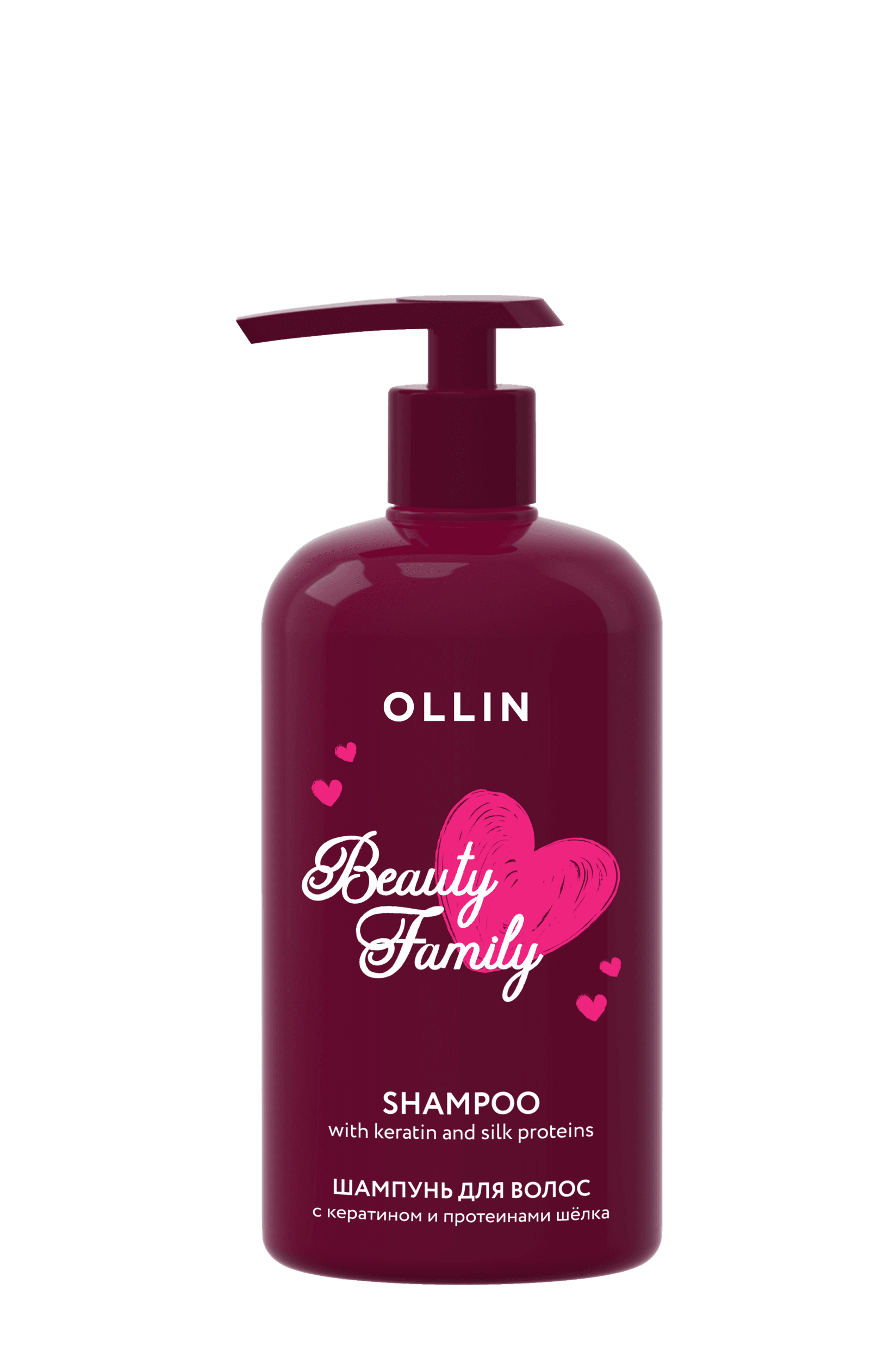 Ollin Professional Šampon za kosu sa keratinom i proteinima svile Beauty Family