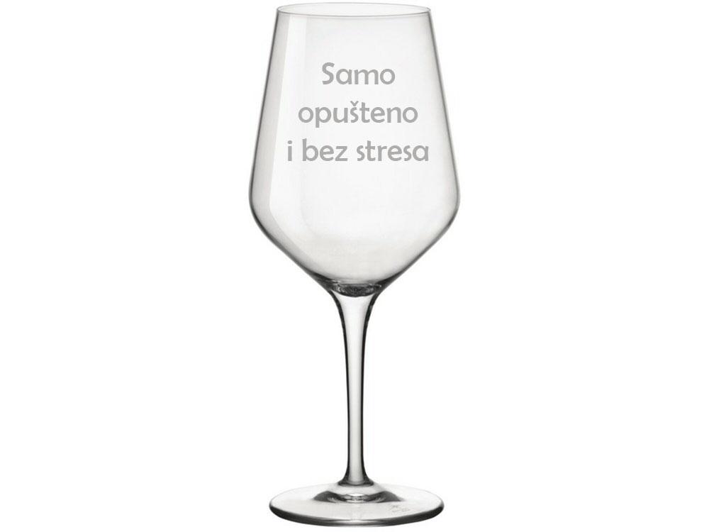 HAPPY PUMPKIN Čaša za vino ''Samo opušteno i bez stresa''
