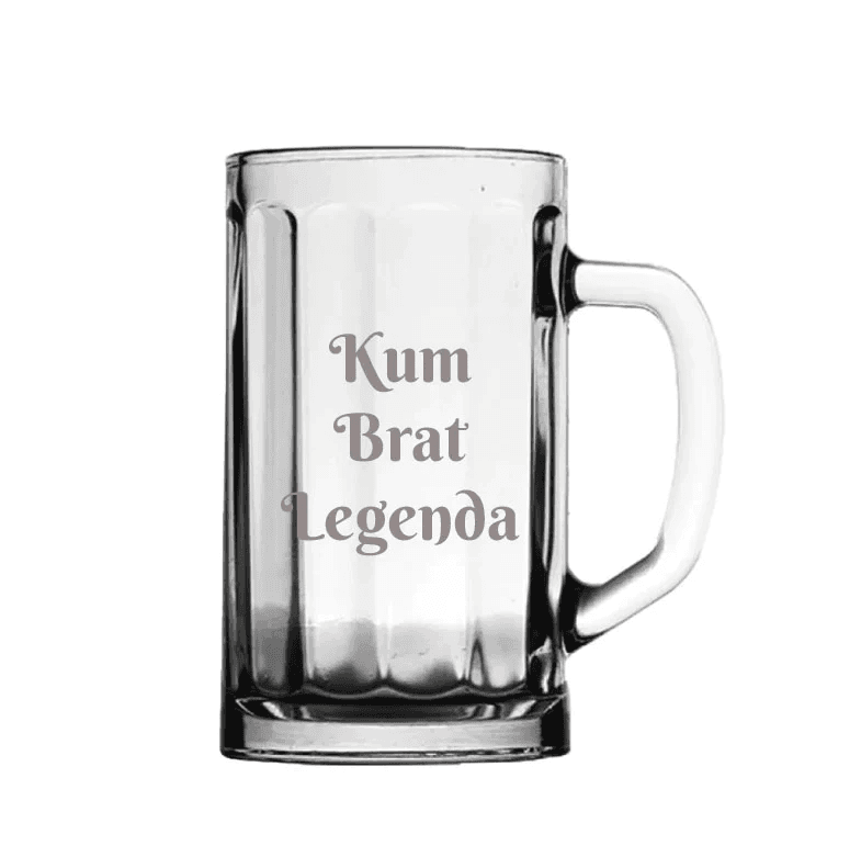 HAPPY PUMPKIN Krigla za pivo "Kum, brat, legenda"