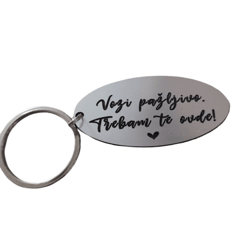 Happy Pumpkin P223 Privezak za ključeve, Boja srebra