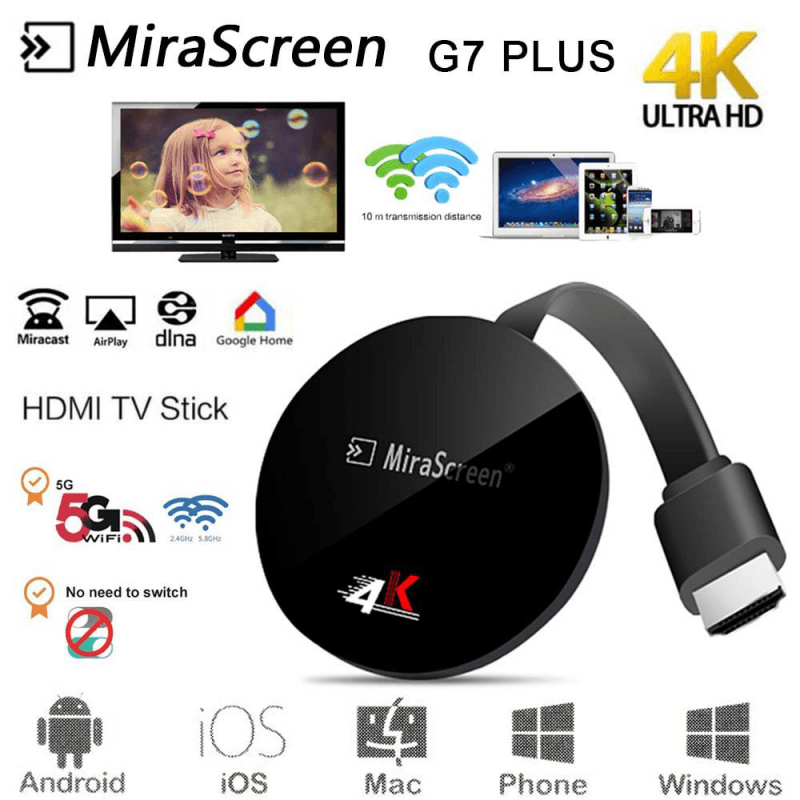 Selected image for MIRA SCREEN Wi-Fi HDMI prijemnik za TV G7 Plus Dual Band 4K