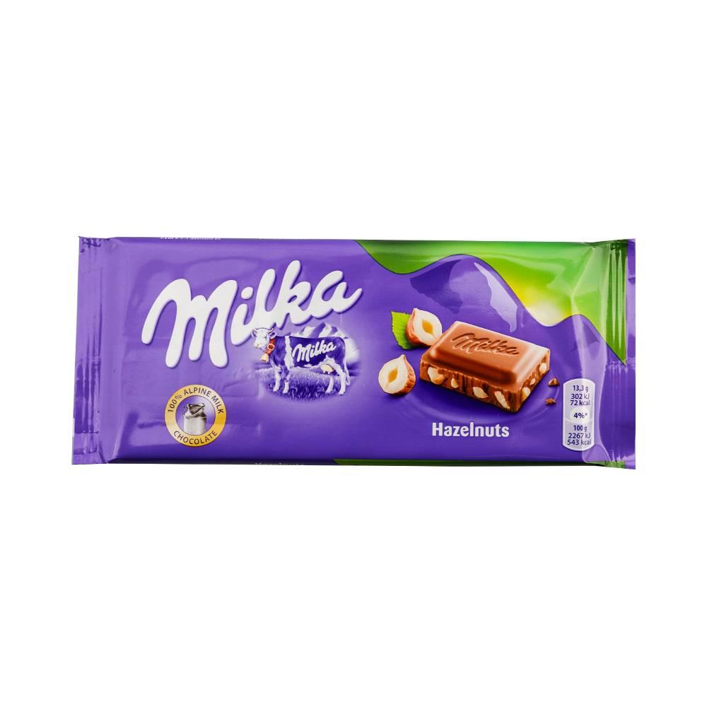 Selected image for MILKA Čokolada sa mlevenim lešnikom LEŠNICI 80g