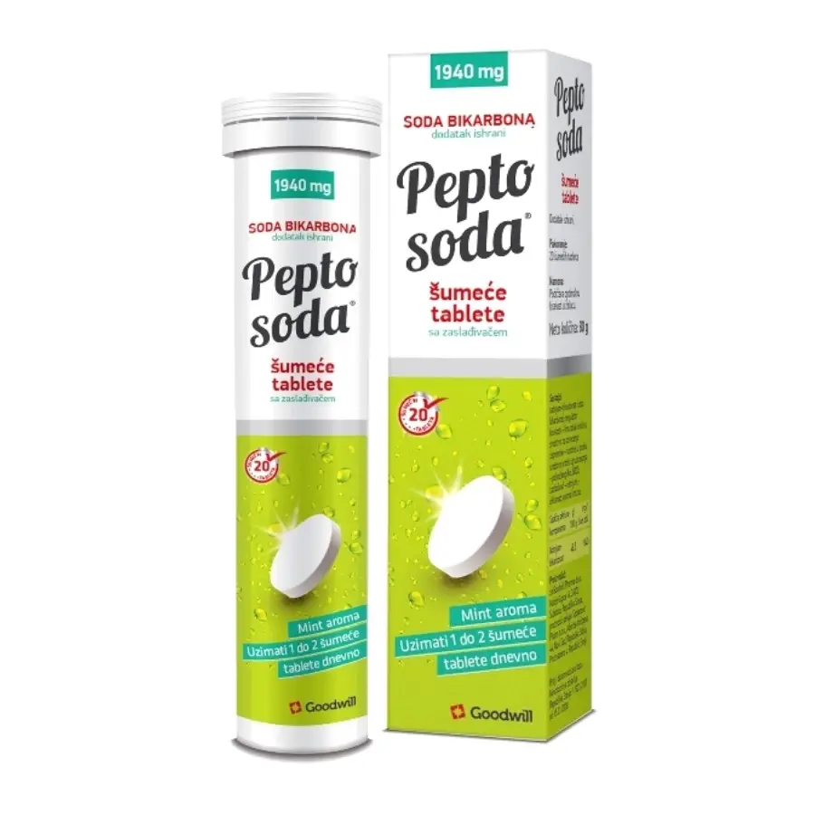 Selected image for Pepto Soda Mint 20 Šumećih Tableta