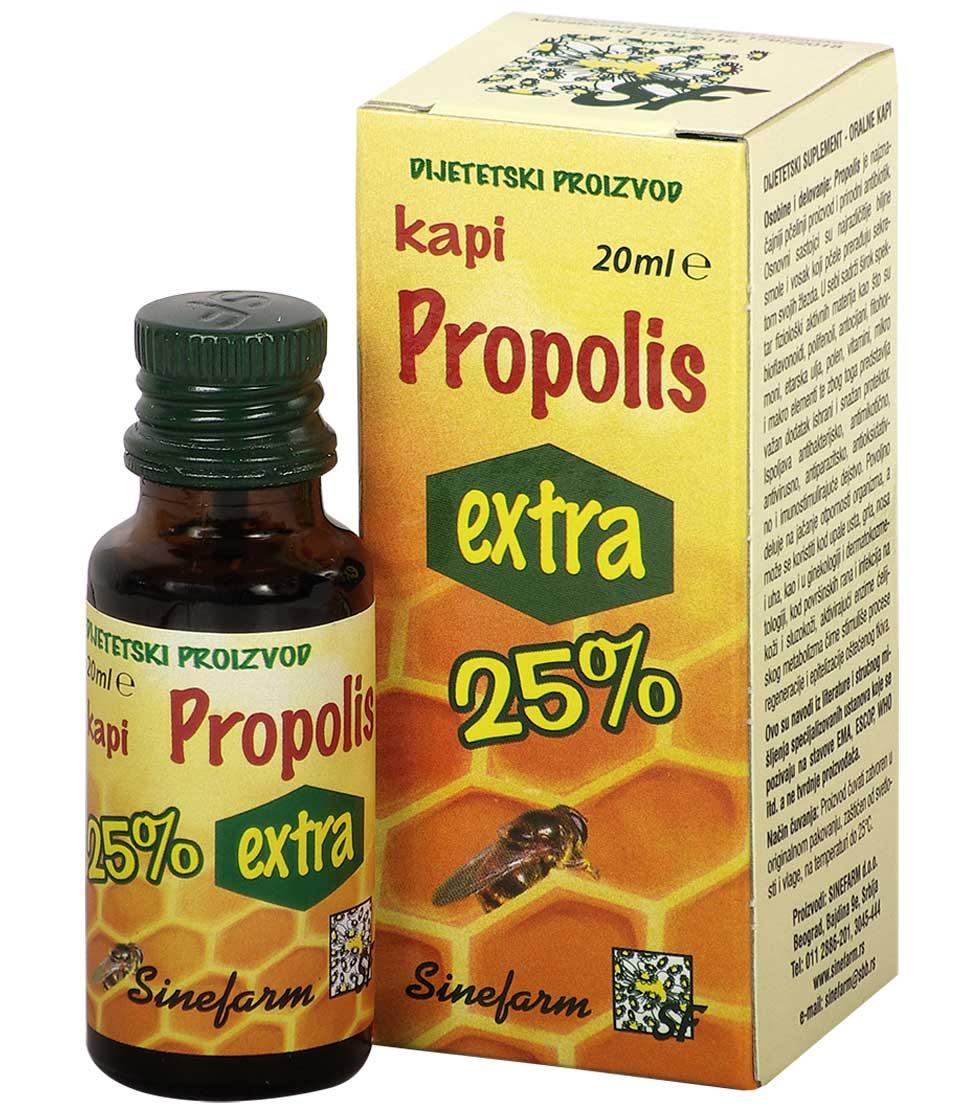 Selected image for SINEFARM Propolis kapi EXTRA 25% 20 ml