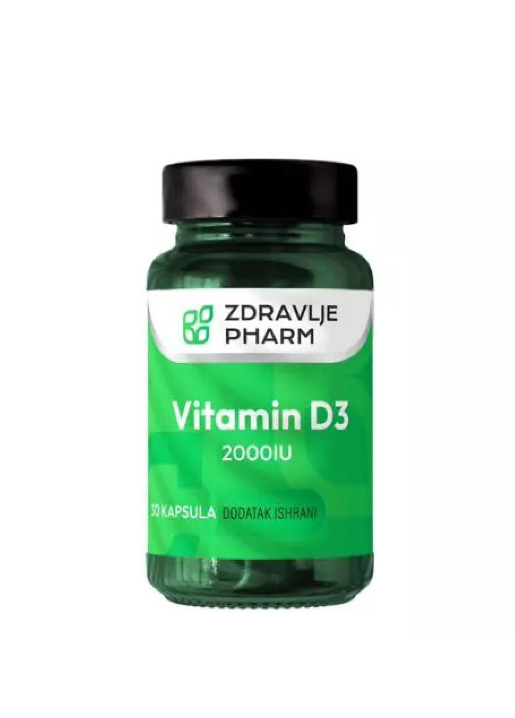 Selected image for ZDRAVLJE PHARM Vitamin D3 2000 IU