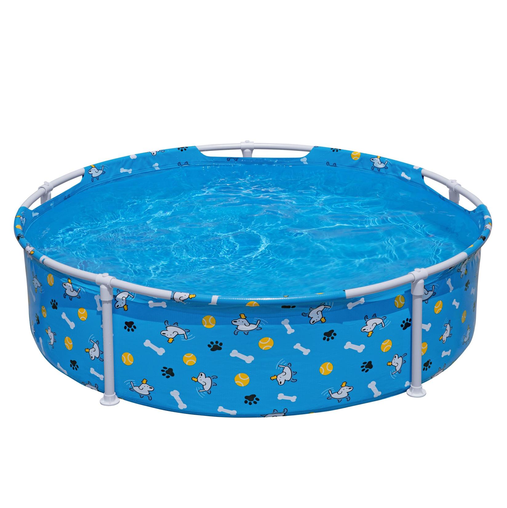 Bestway Bazen za pse Play Fetchin Fun, 292 l, 122x30.5 cm, Plavi