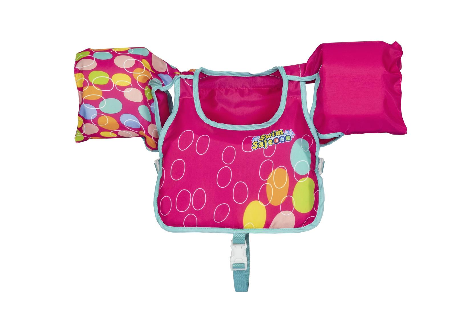 Bestway Dečiji prsluk za plivanje sa rukavima Swim Safe, Roze