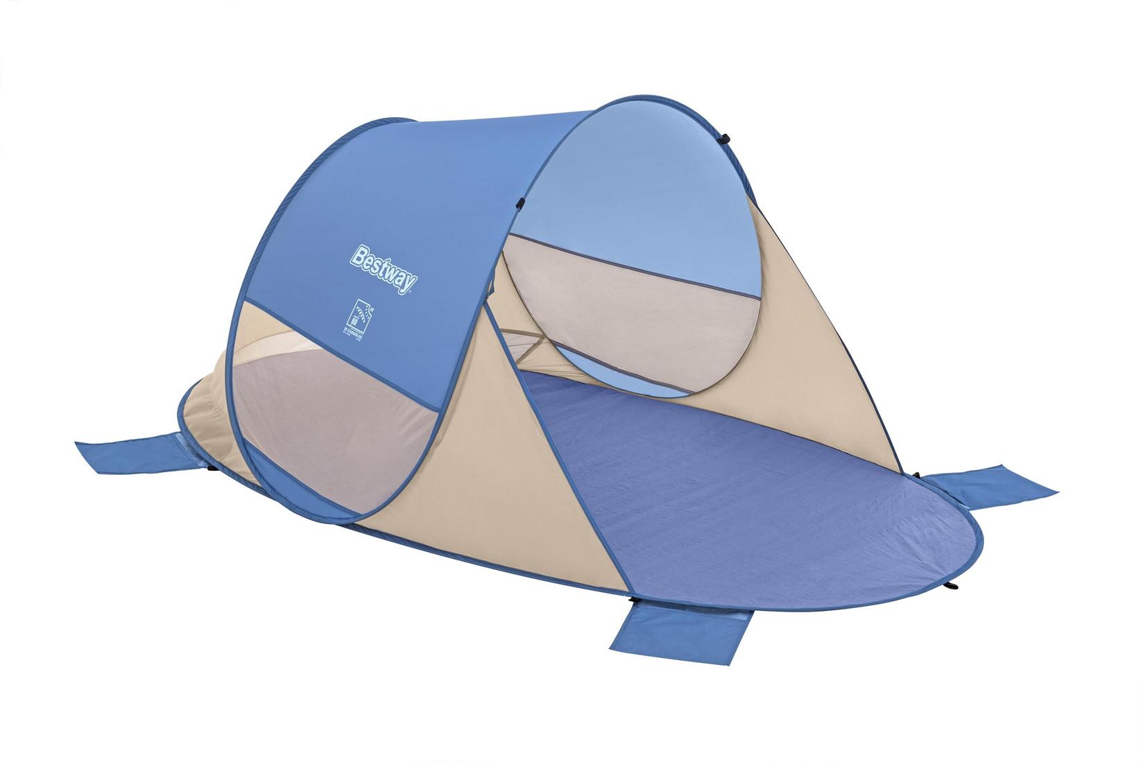Bestway Šator za plažu Quick 2, 200x120x90 cm, Plavo-bež