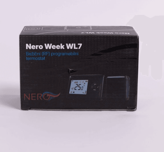 Nero Sobni bežični programabilni termostat WL7-RF, Crni