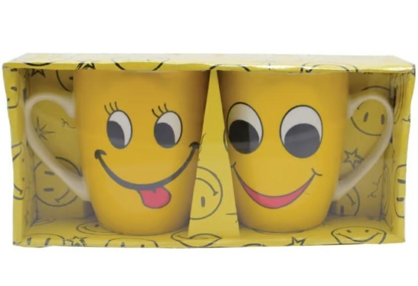 Info HS Šolja Smile, 2 komada, Žuta